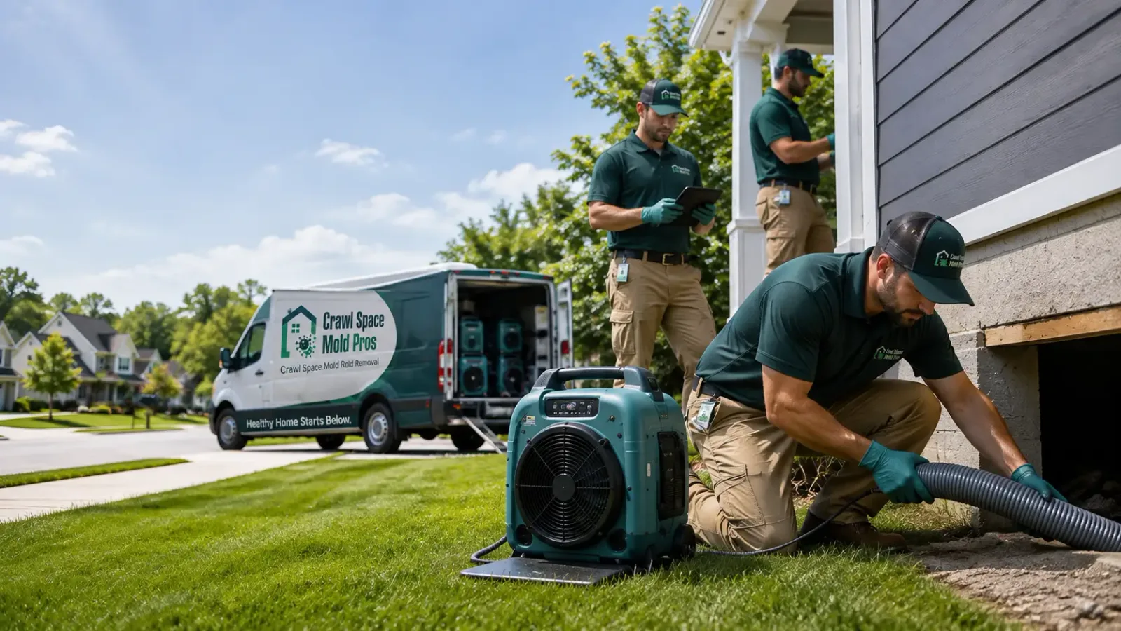 Crawl Space Mold Removal in Auburn, WY